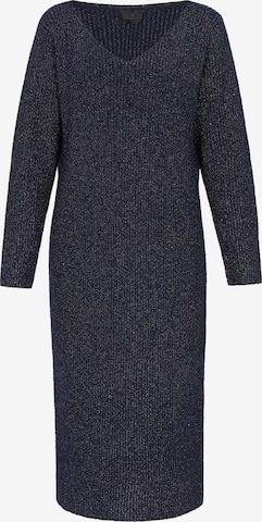 DreiMaster Klassik - Vestido de malha em azul: frente