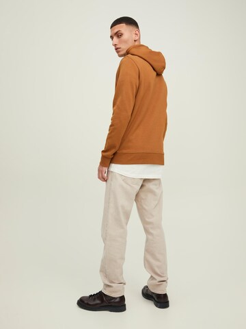 JACK & JONES Sweatjacka i brun