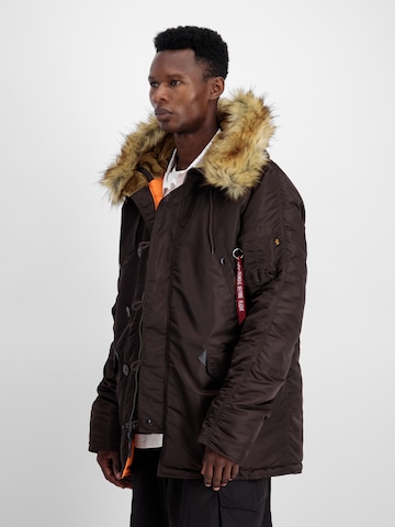 ALPHA INDUSTRIES Winter Jacket 'N3B VF 59' in Brown: front