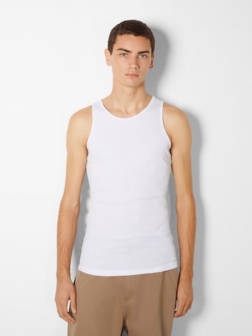 Bershka Shirt in Wit: voorkant