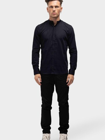 Richesse Shirt 'MAO BLACK LONG' in Zwart