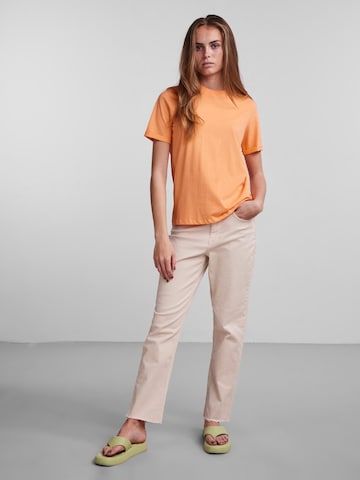 PIECES Shirt 'Ria' in Oranje