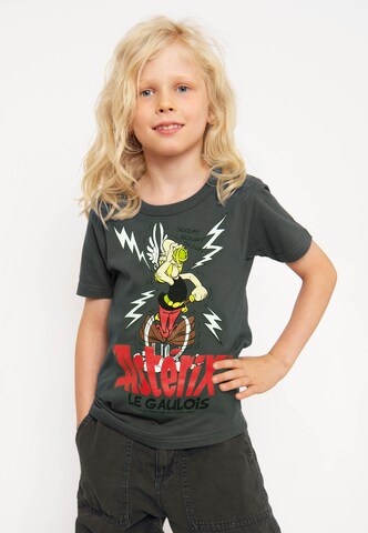 LOGOSHIRT Shirt 'Asterix le Gaulois' in Grijs: voorkant