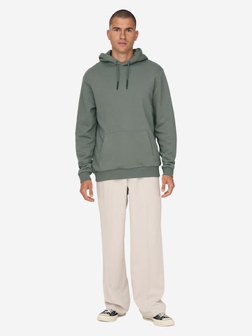 Only & Sons Sweatshirt 'Ceres' in Green