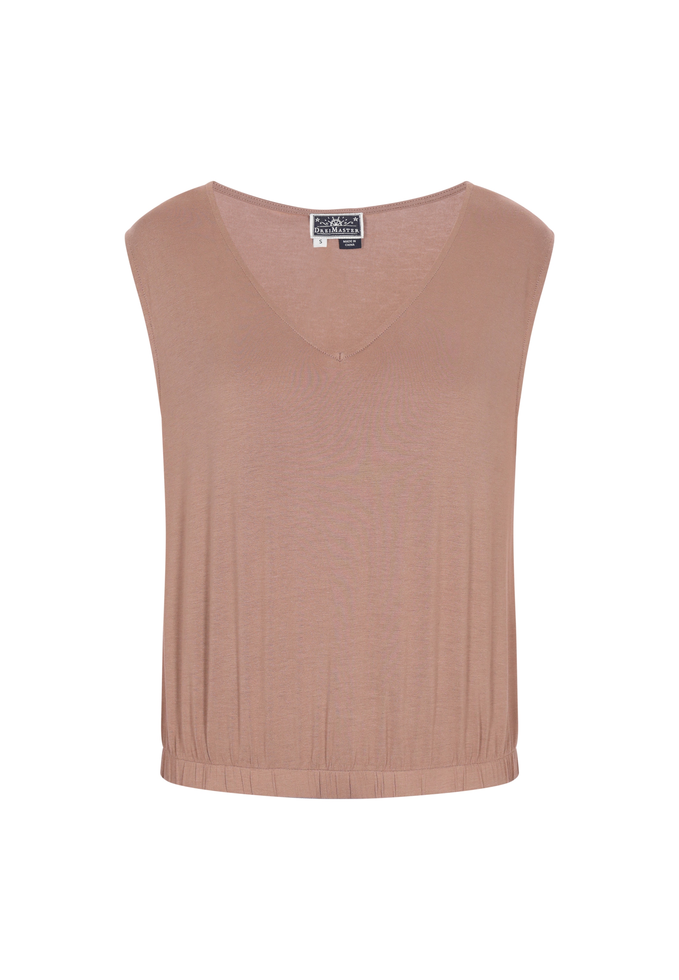 DreiMaster Maritim Τοπ 'Everyday Fashion' σε μπεζ: μπροστά