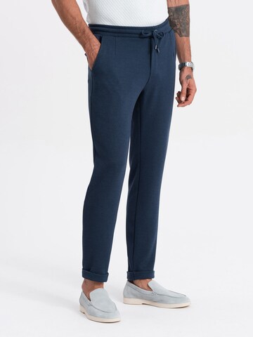 Effilé Pantalon 'OM-PACP-0121' Ombre en bleu