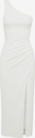 Calli - Vestido de cocktail 'HAZLE' em branco: frente