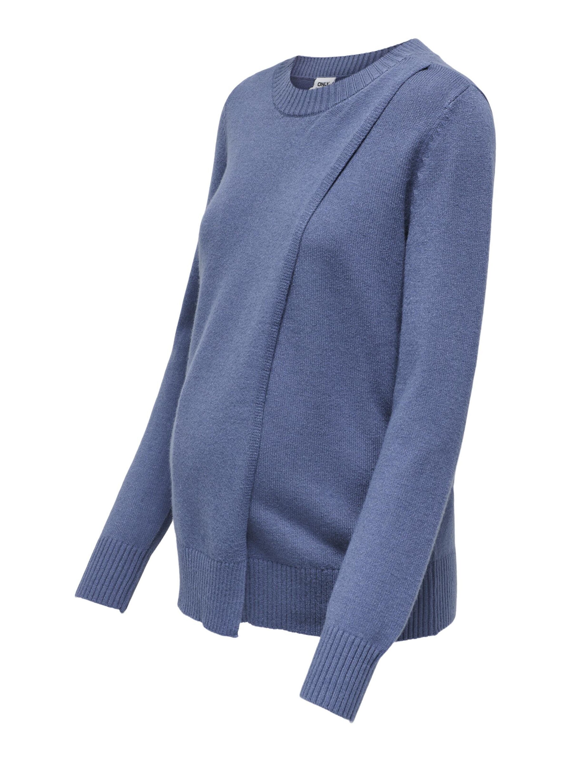 Only Maternity Trui 'CAPUCINE' in Blauw