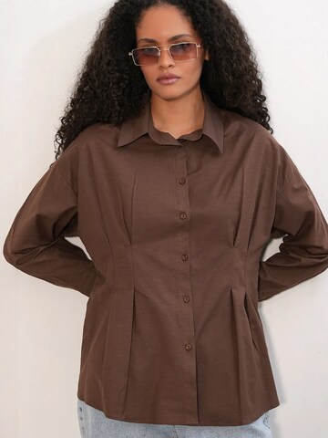 Camicia da donna di Bigdart in marrone: frontale