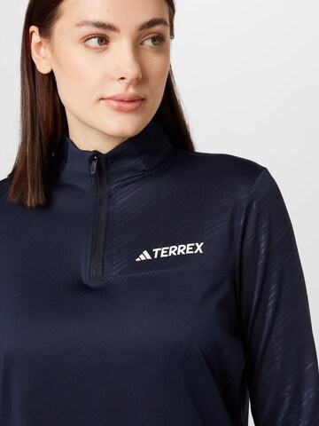 ADIDAS TERREX - Camisa funcionais em azul