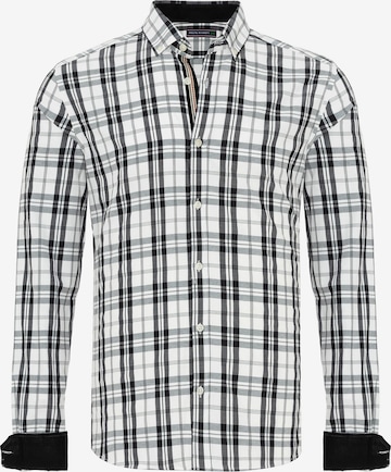 Felix Hardy Regular fit Button Up Shirt in White: front