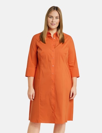 SAMOON Shirt Dress in Orange: front