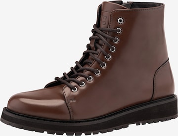 Ombre Veterboots 'Fobo-0175' in Bruin: voorkant