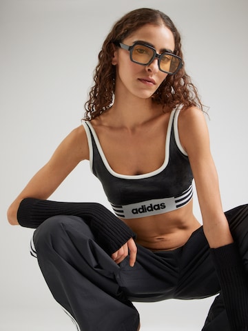 ADIDAS ORIGINALS Μπουστάκι Σουτιέν σε μαύρο: μπροστά