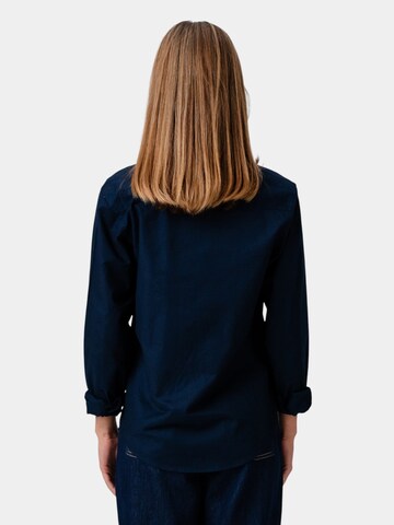 TEESHOPPEN Blouse 'Oxford' in Blue