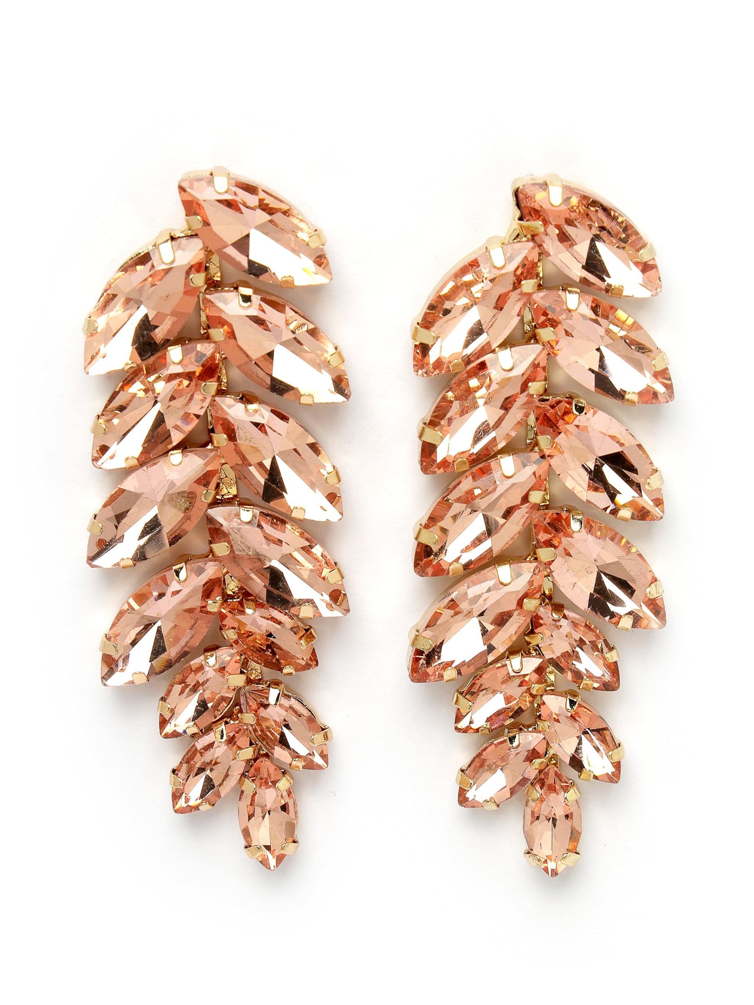AVANT-GARDE PARIS Earrings 'Helenata' in Orange: front