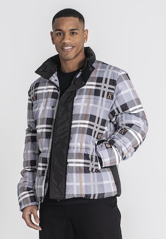 Gianni Kavanagh Winterjas 'British 2.0' in Grijs: voorkant