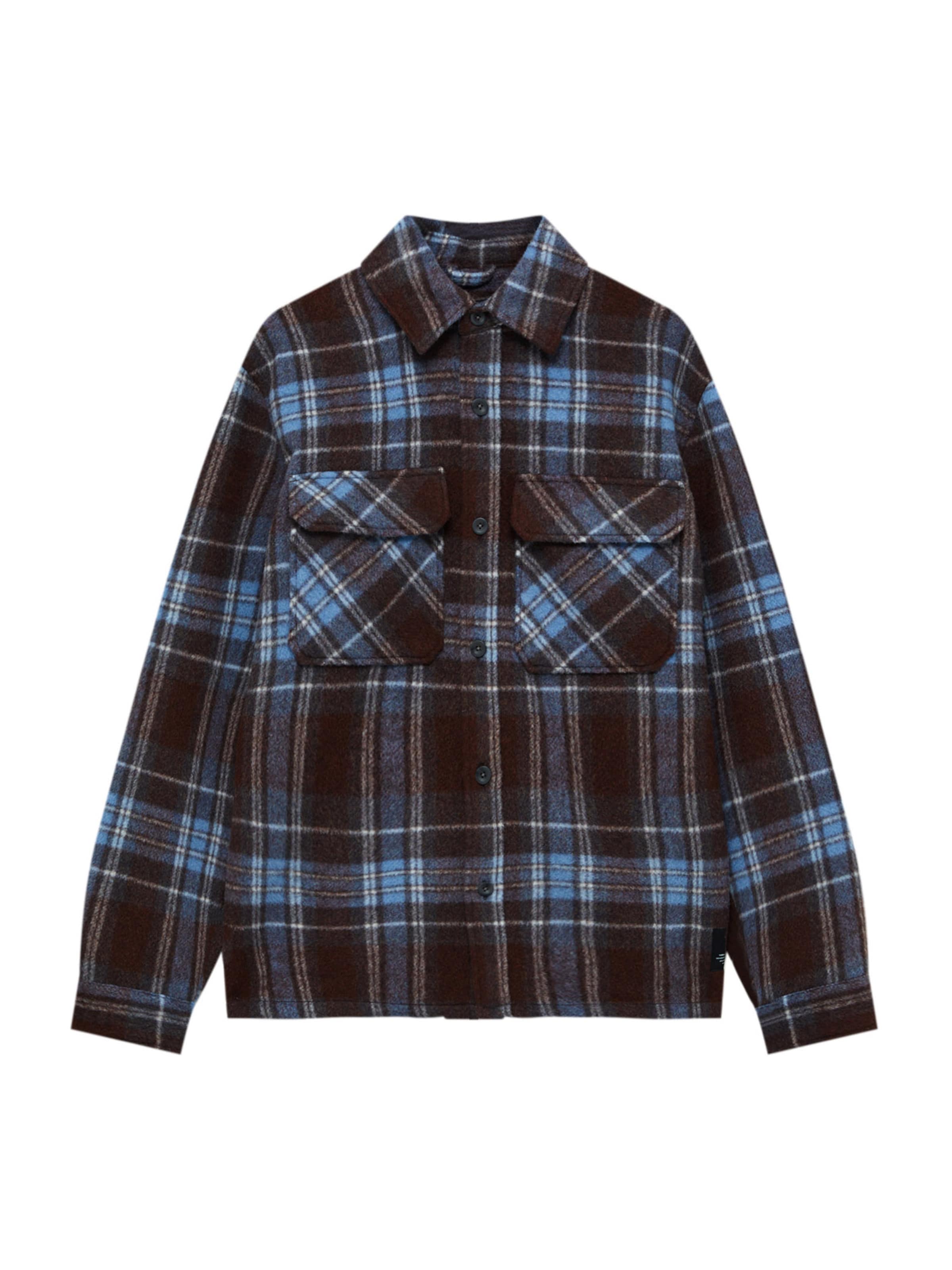 Pull&Bear Regular fit Srajca | rdeča barva: sprednja stran