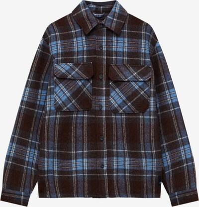 Pull&Bear Button Up Shirt in Light blue / Burgundy / White, Item view