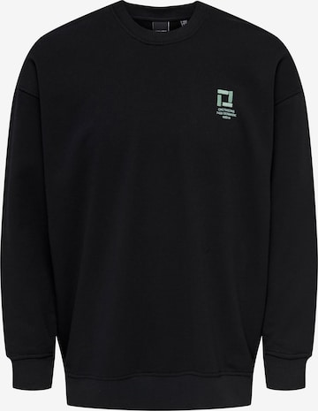 Only & Sons Sweatshirt 'STEVE' in Black: front