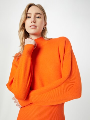 River Island - Vestido de malha em laranja