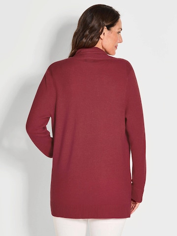 Goldner Gebreid vest in Rood