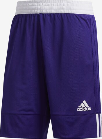 ADIDAS SPORTSWEAR Workout Pants '3G Speed' in Purple: front