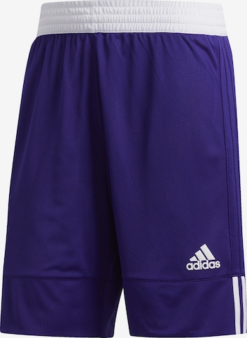 ADIDAS SPORTSWEAR Loose fit Workout Pants '3G Speed' in Purple: front