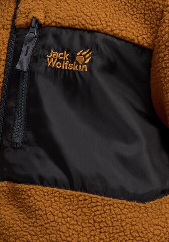 JACK WOLFSKIN Fleece Jacket in Brown
