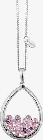 Astra Necklace in Silver: front