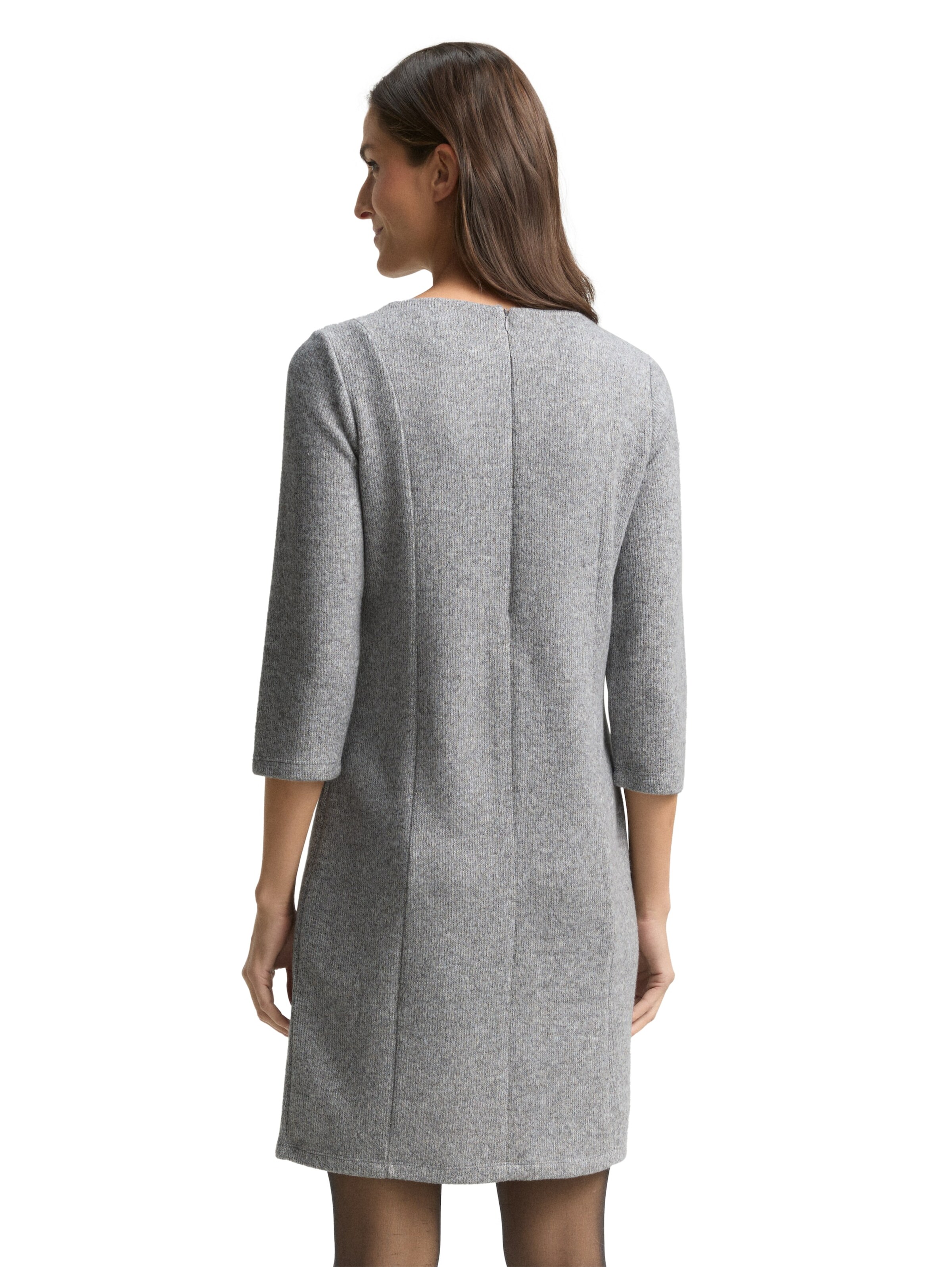 TOM TAILOR Knitted dress in Grey