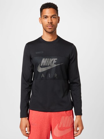 Nike Sportswear Shirt in Zwart: voorkant