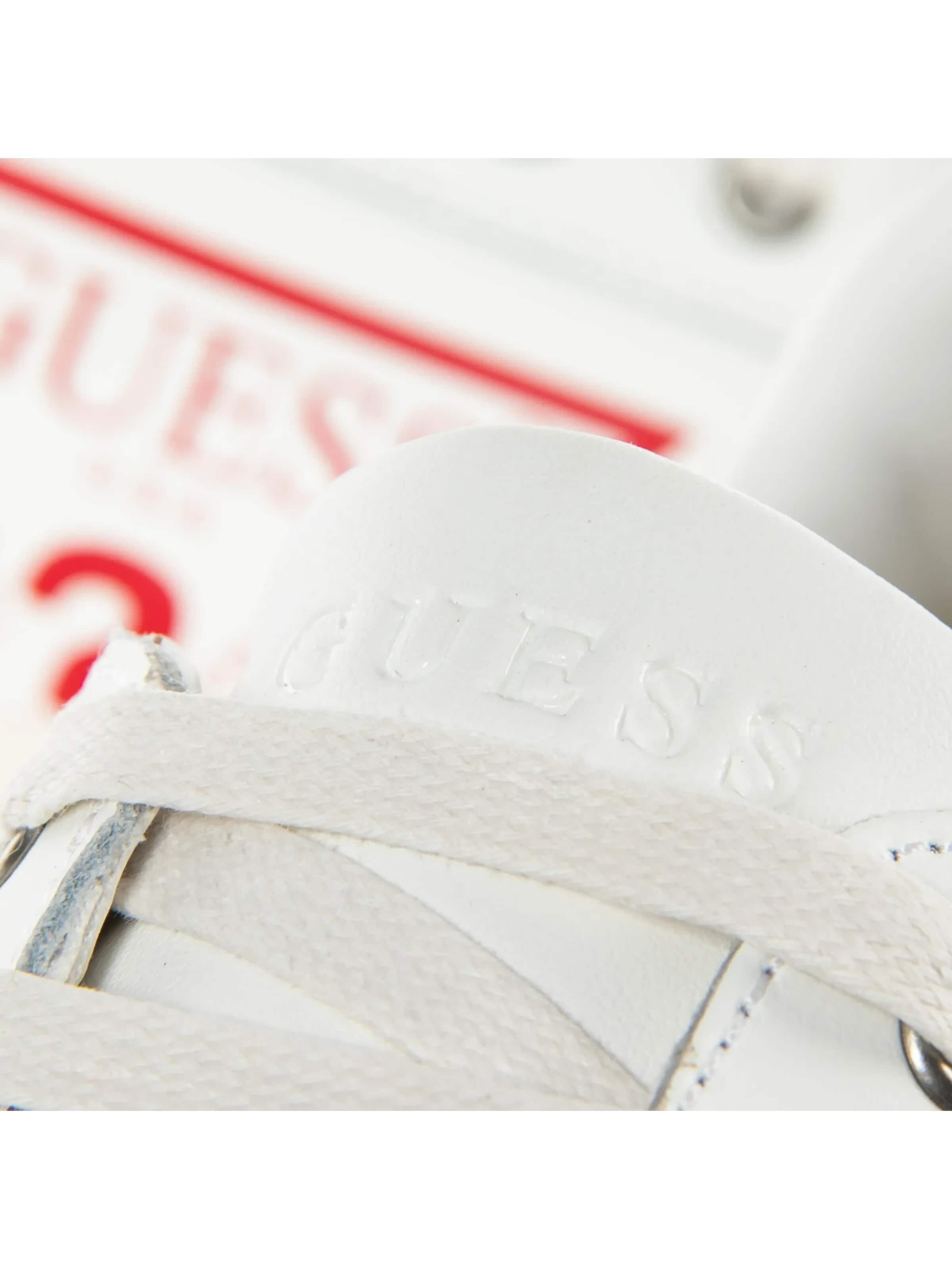 GUESS - Zapatos con cordón 'Red logo triangle' en blanco