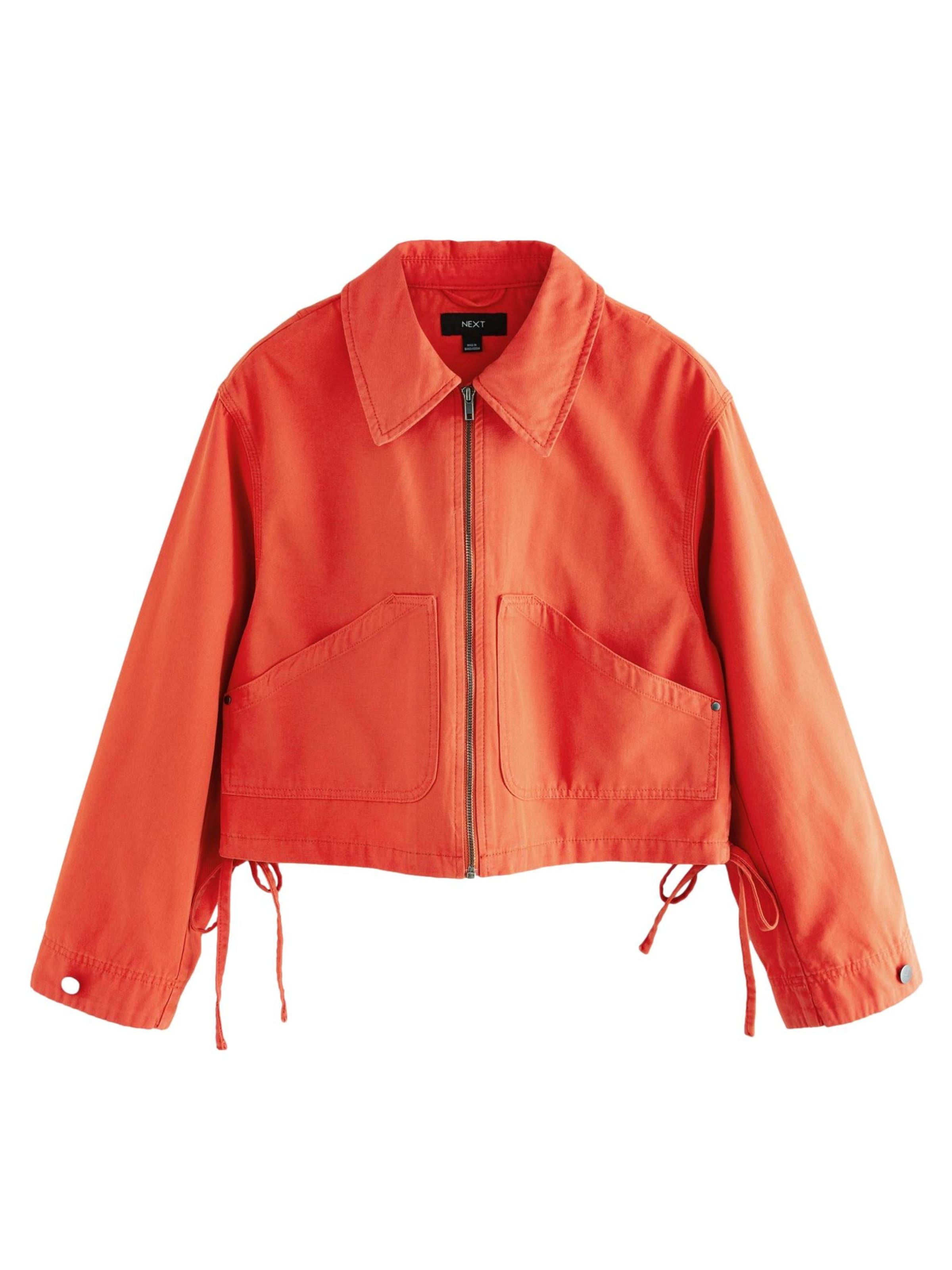 Next Övergångsjacka i röd: framsida
