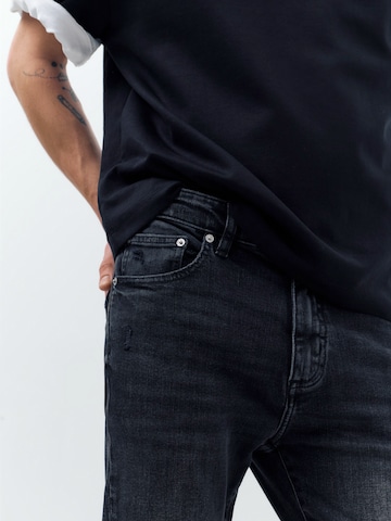 Pull&Bear Skinny Farmer - fekete