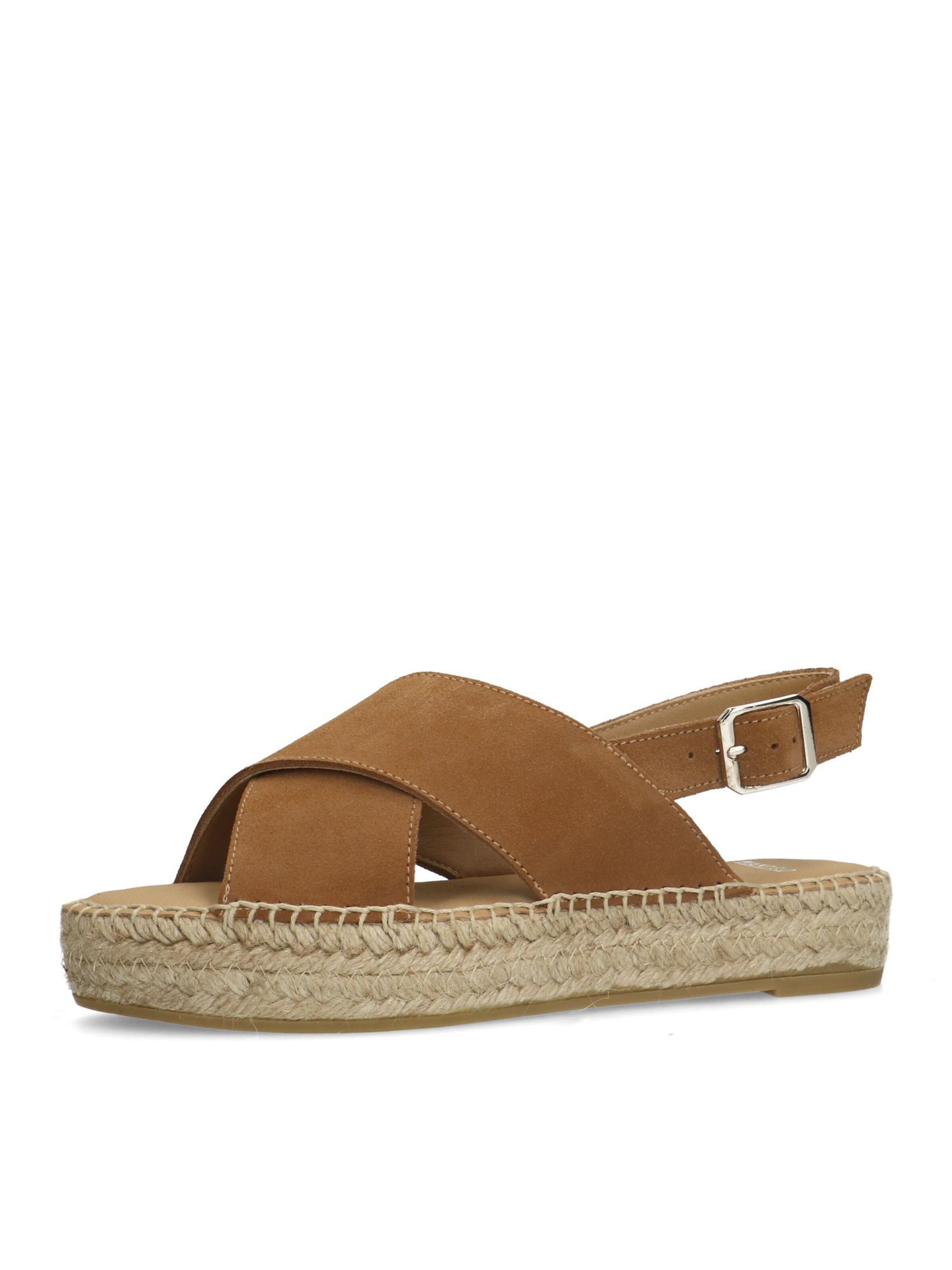 MANFIELD Sandals in Brown: front