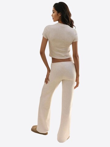 Wide Leg Pantalon Hiccup en beige