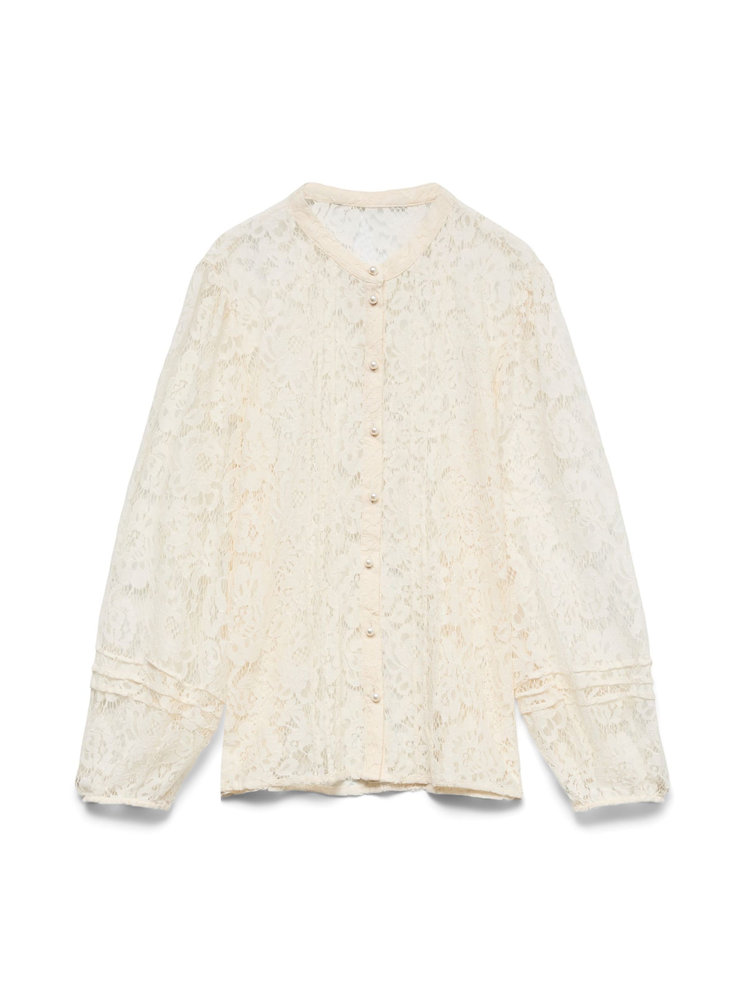 Chemisier VERO MODA en blanc : devant