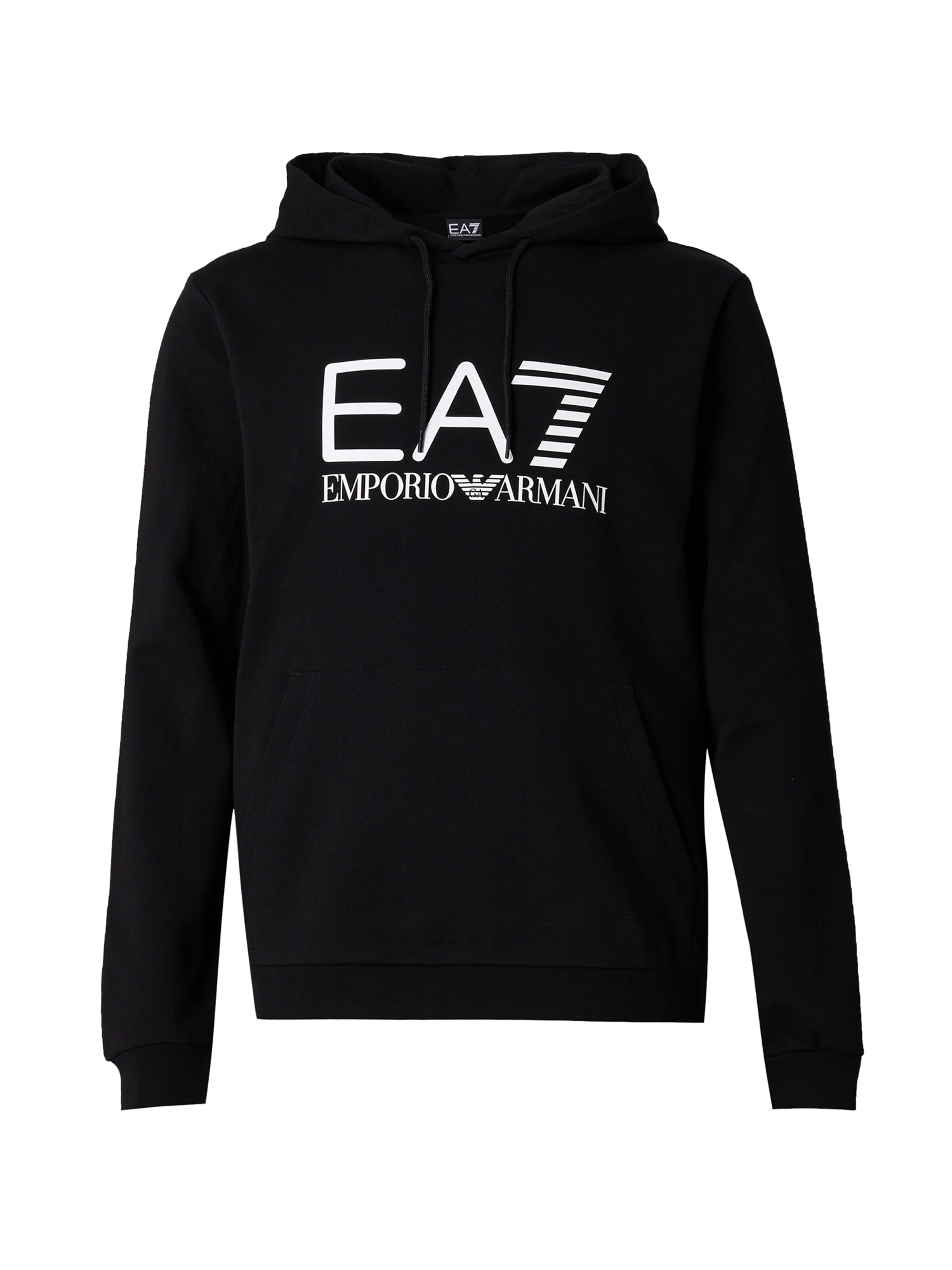 Sweat-shirt EA7 Emporio Armani en noir : devant
