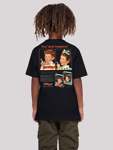 T-Shirt 'Kellogg's Corn Flakes Cereal Box Children Retro' F4NT4STIC en noir : devant