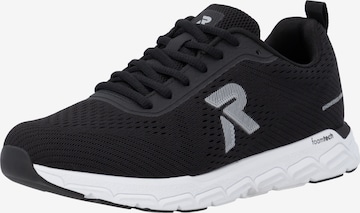 Baskets basses Rieker Sport en noir : devant