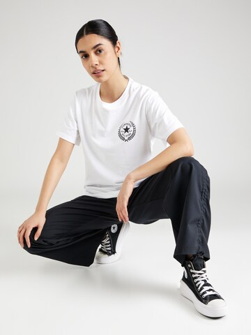 CONVERSE T-Shirt 'ALL STAR GO-TO CLASSIC' in Weiß