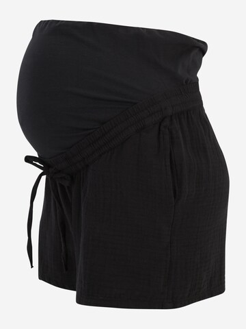 Only Maternity Normalny krój Spodnie 'NORA LIFE' w kolorze czarny