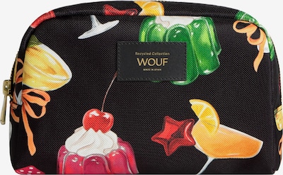 Wouf Kosmetiktasche in grün / orange / rot / schwarz, Produktansicht