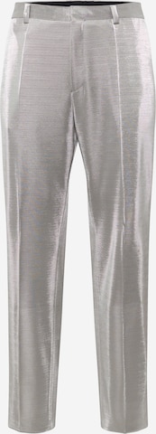 HUGO Red Regular Trousers with creases 'Teagan' in Grey: front