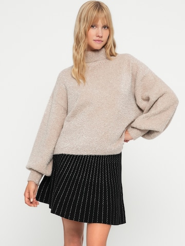 YAS Sweater 'YASLISTRA' in Beige