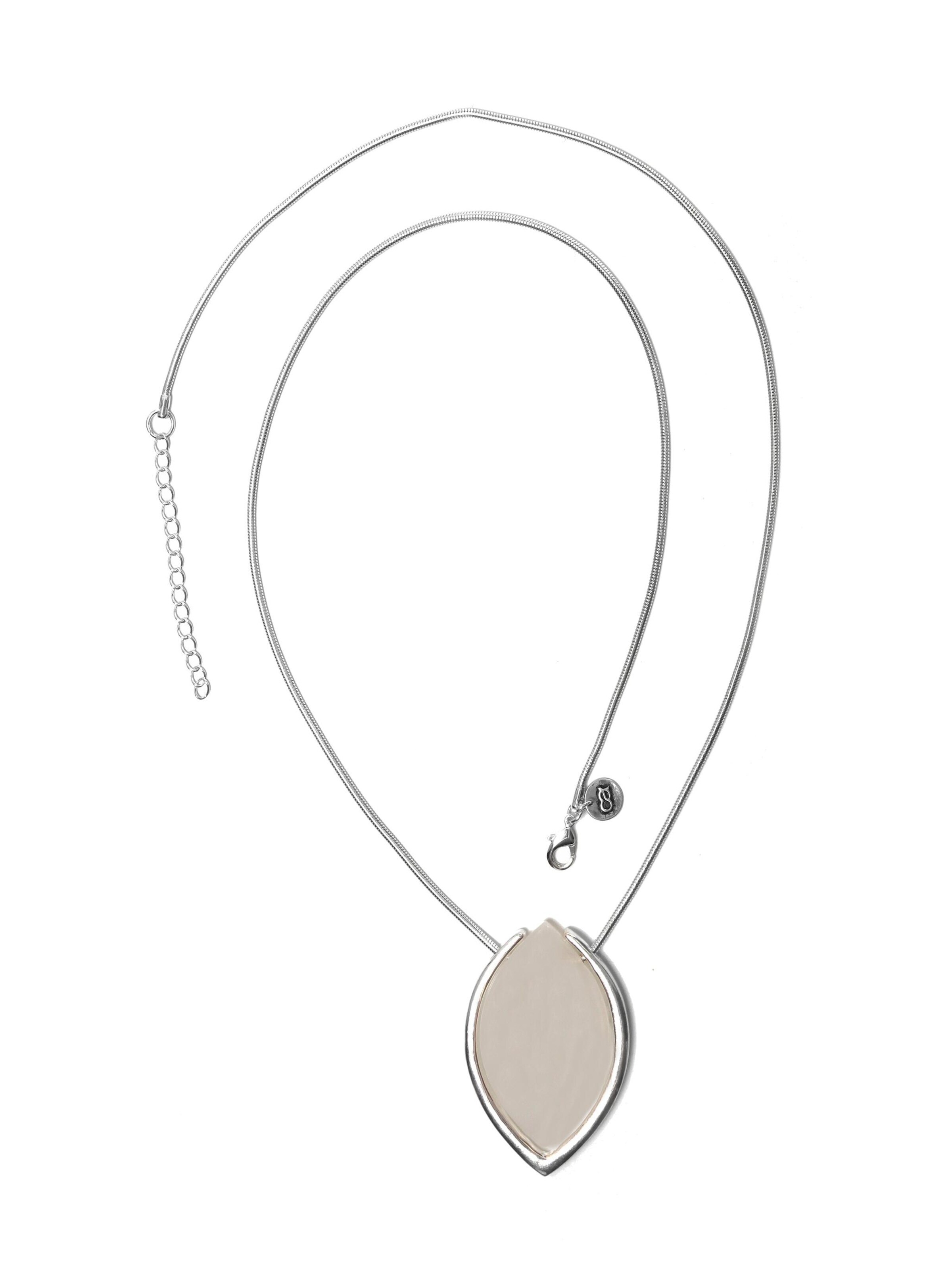 COLLEZIONE ALESSANDRO Necklace 'Lola' in Silver: front