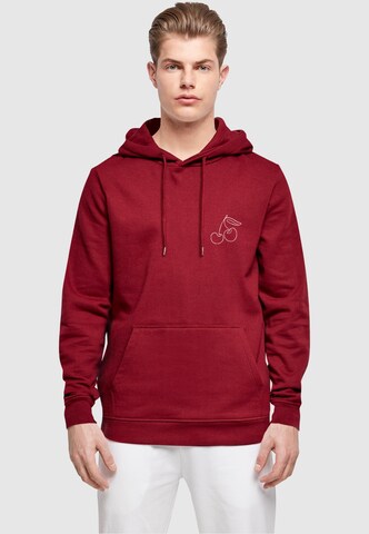 Sweat-shirt 'Cherry' Merchcode en rouge : devant