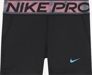 NIKE Skinny Sportbroek in Zwart: voorkant