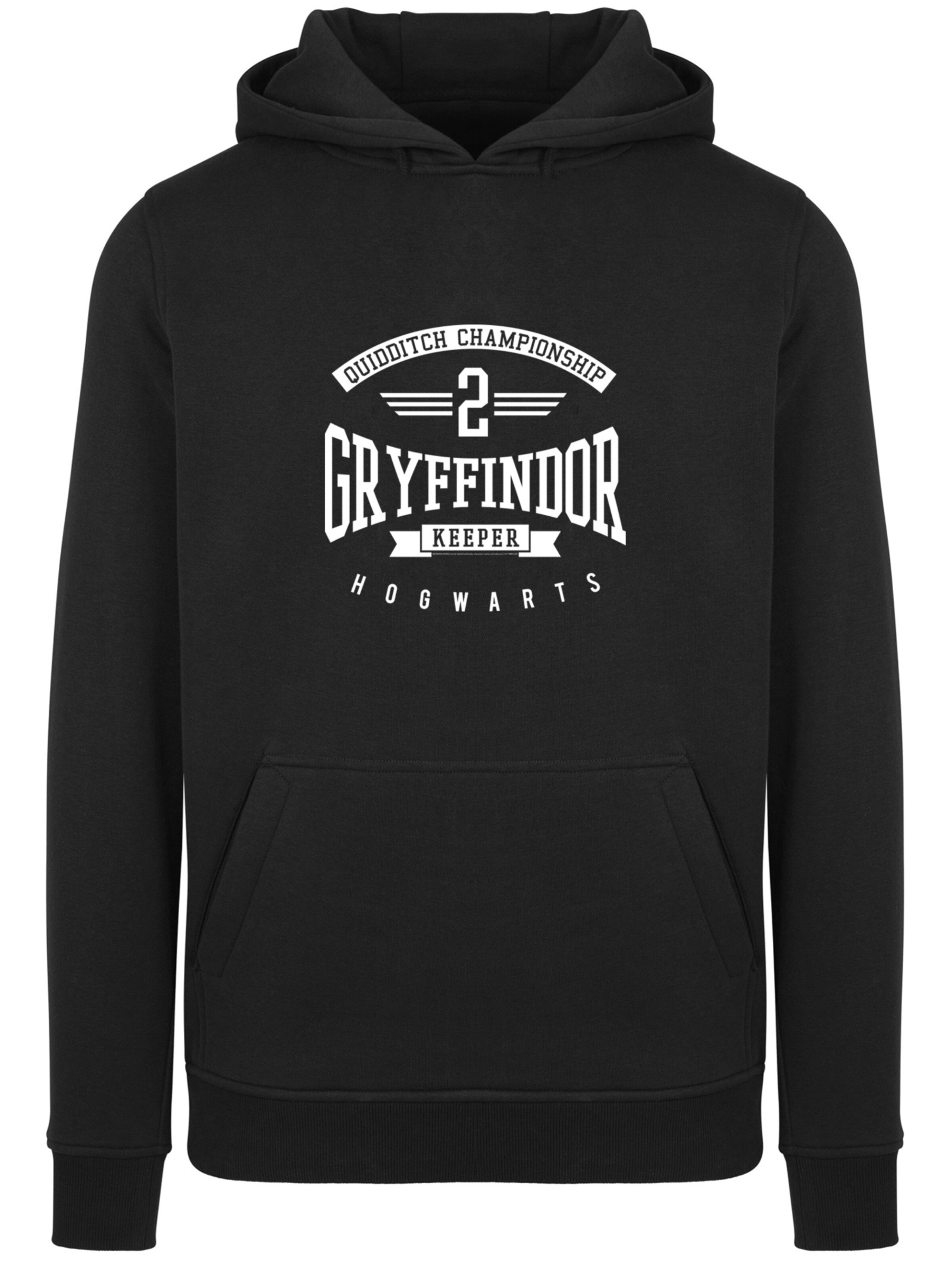 F4NT4STIC Sweatshirt 'Harry Potter Gryffindor Keeper' in Black: front